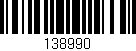 Código de barras (EAN, GTIN, SKU, ISBN): '138990'
