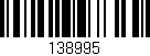 Código de barras (EAN, GTIN, SKU, ISBN): '138995'