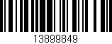 Código de barras (EAN, GTIN, SKU, ISBN): '13899849'