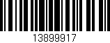 Código de barras (EAN, GTIN, SKU, ISBN): '13899917'