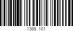 Código de barras (EAN, GTIN, SKU, ISBN): '1389/101'