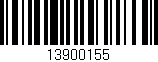 Código de barras (EAN, GTIN, SKU, ISBN): '13900155'