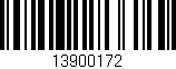 Código de barras (EAN, GTIN, SKU, ISBN): '13900172'