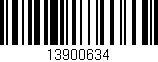 Código de barras (EAN, GTIN, SKU, ISBN): '13900634'