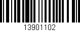 Código de barras (EAN, GTIN, SKU, ISBN): '13901102'