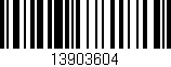 Código de barras (EAN, GTIN, SKU, ISBN): '13903604'