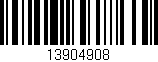 Código de barras (EAN, GTIN, SKU, ISBN): '13904908'