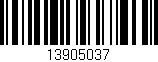 Código de barras (EAN, GTIN, SKU, ISBN): '13905037'