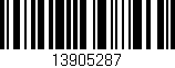 Código de barras (EAN, GTIN, SKU, ISBN): '13905287'