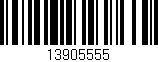 Código de barras (EAN, GTIN, SKU, ISBN): '13905555'