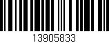 Código de barras (EAN, GTIN, SKU, ISBN): '13905833'
