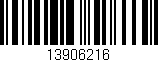 Código de barras (EAN, GTIN, SKU, ISBN): '13906216'