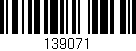 Código de barras (EAN, GTIN, SKU, ISBN): '139071'