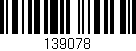 Código de barras (EAN, GTIN, SKU, ISBN): '139078'