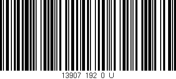 Código de barras (EAN, GTIN, SKU, ISBN): '13907_192_0_U'
