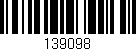 Código de barras (EAN, GTIN, SKU, ISBN): '139098'