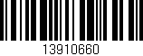 Código de barras (EAN, GTIN, SKU, ISBN): '13910660'