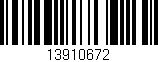 Código de barras (EAN, GTIN, SKU, ISBN): '13910672'