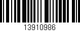 Código de barras (EAN, GTIN, SKU, ISBN): '13910986'