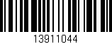 Código de barras (EAN, GTIN, SKU, ISBN): '13911044'