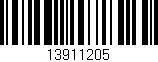 Código de barras (EAN, GTIN, SKU, ISBN): '13911205'