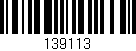 Código de barras (EAN, GTIN, SKU, ISBN): '139113'