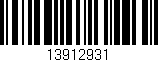 Código de barras (EAN, GTIN, SKU, ISBN): '13912931'