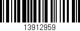 Código de barras (EAN, GTIN, SKU, ISBN): '13912959'