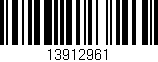 Código de barras (EAN, GTIN, SKU, ISBN): '13912961'