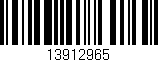 Código de barras (EAN, GTIN, SKU, ISBN): '13912965'