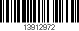Código de barras (EAN, GTIN, SKU, ISBN): '13912972'