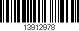Código de barras (EAN, GTIN, SKU, ISBN): '13912978'