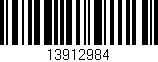 Código de barras (EAN, GTIN, SKU, ISBN): '13912984'