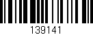 Código de barras (EAN, GTIN, SKU, ISBN): '139141'