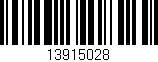 Código de barras (EAN, GTIN, SKU, ISBN): '13915028'