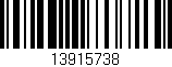 Código de barras (EAN, GTIN, SKU, ISBN): '13915738'