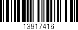 Código de barras (EAN, GTIN, SKU, ISBN): '13917416'