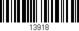 Código de barras (EAN, GTIN, SKU, ISBN): '13918'