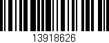 Código de barras (EAN, GTIN, SKU, ISBN): '13918626'