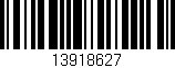 Código de barras (EAN, GTIN, SKU, ISBN): '13918627'