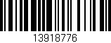 Código de barras (EAN, GTIN, SKU, ISBN): '13918776'