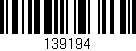Código de barras (EAN, GTIN, SKU, ISBN): '139194'