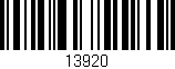 Código de barras (EAN, GTIN, SKU, ISBN): '13920'
