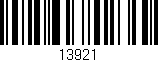 Código de barras (EAN, GTIN, SKU, ISBN): '13921'
