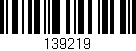 Código de barras (EAN, GTIN, SKU, ISBN): '139219'