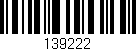 Código de barras (EAN, GTIN, SKU, ISBN): '139222'