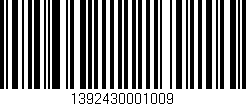 Código de barras (EAN, GTIN, SKU, ISBN): '1392430001009'