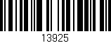 Código de barras (EAN, GTIN, SKU, ISBN): '13925'