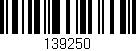 Código de barras (EAN, GTIN, SKU, ISBN): '139250'