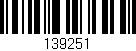 Código de barras (EAN, GTIN, SKU, ISBN): '139251'